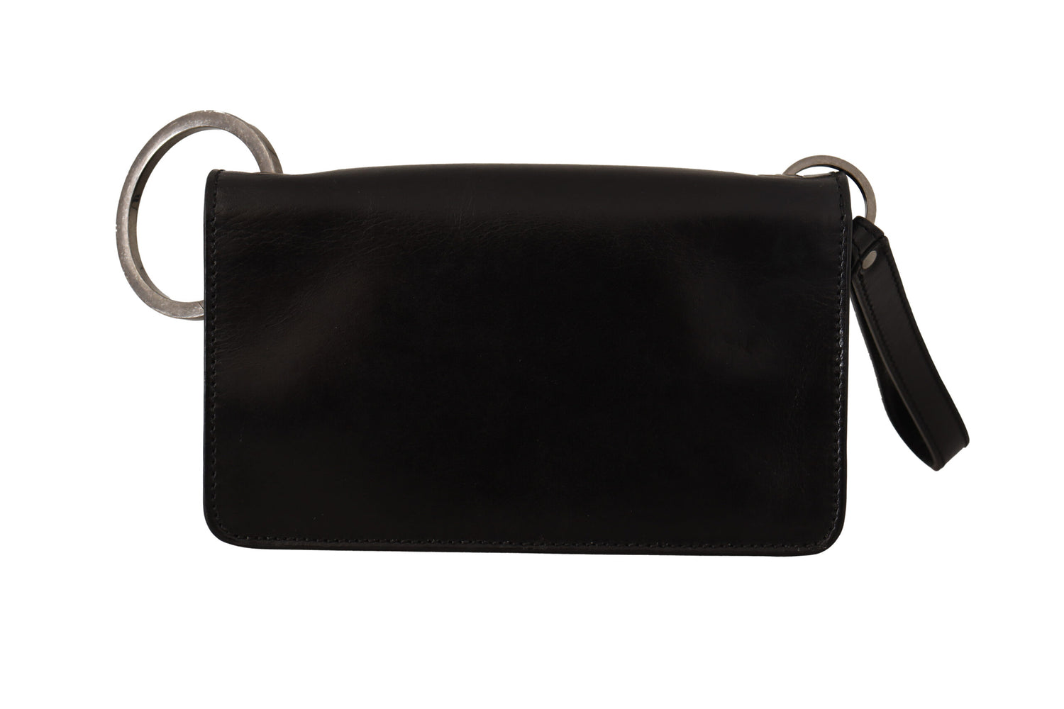 Dolce &amp;amp; Gabbana Svart Läderarmband Miniväska Kort Plånbok