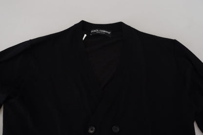 Dolce &amp;amp; Gabbana Svart Kashmirkofta Med Knappar