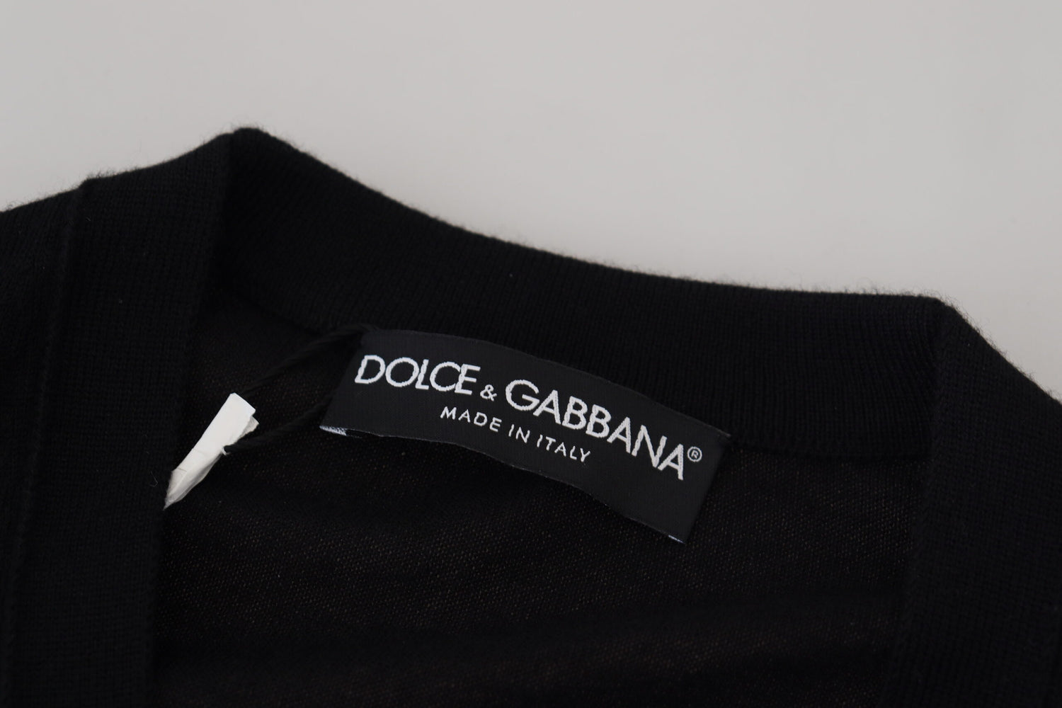 Dolce &amp;amp; Gabbana Svart Kashmirkofta Med Knappar