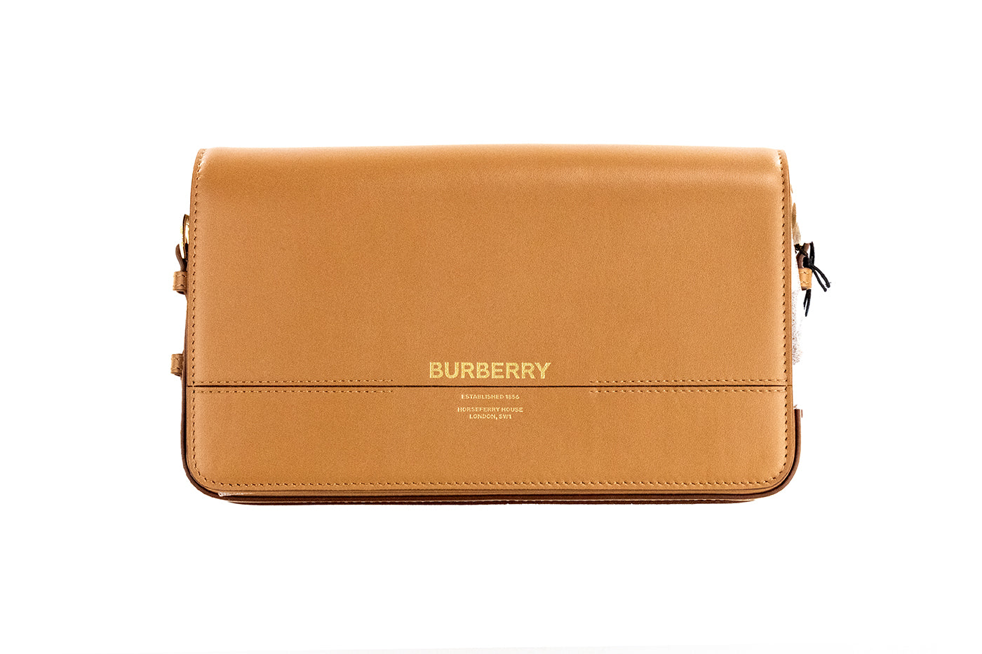Burberry Grace Liten Muskotnöt Slät Läderklaff Crossbody Kuvertväska