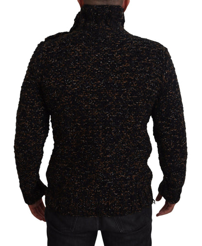 Dolce &amp;amp; Gabbana Brown Fatto A Mano Tröja med turtleneck