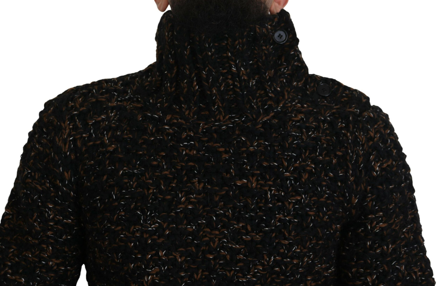 Dolce &amp;amp; Gabbana Brown Fatto A Mano Tröja med turtleneck