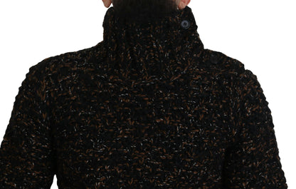 Dolce &amp;amp; Gabbana Brown Fatto A Mano Tröja med turtleneck