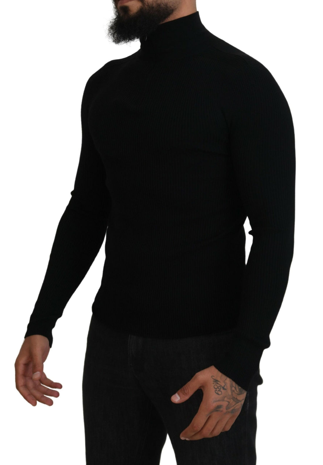 Dolce &amp;amp; Gabbana Svart Halv Dragkedja Polotröja