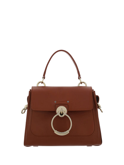 Chloé Elegant Sepia Brun Kalvskinns Axelväska