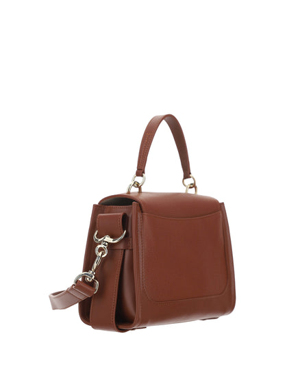 Chloé Elegant Sepia Brun Kalvskinns Axelväska