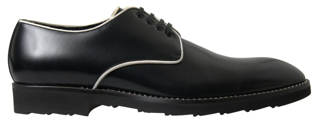 Dolce &amp;amp; Gabbana Svarta Vita Läderskor