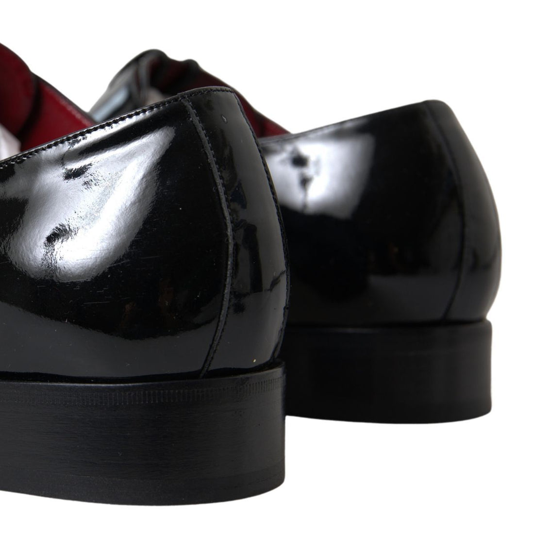 Dolce &amp;amp; Gabbana svarta formella skor i lackskinn