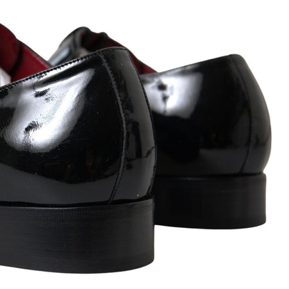 Dolce &amp;amp; Gabbana svarta formella skor i lackskinn