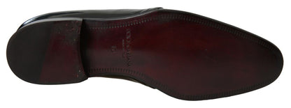 Dolce &amp;amp; Gabbana svarta formella skor i lackskinn