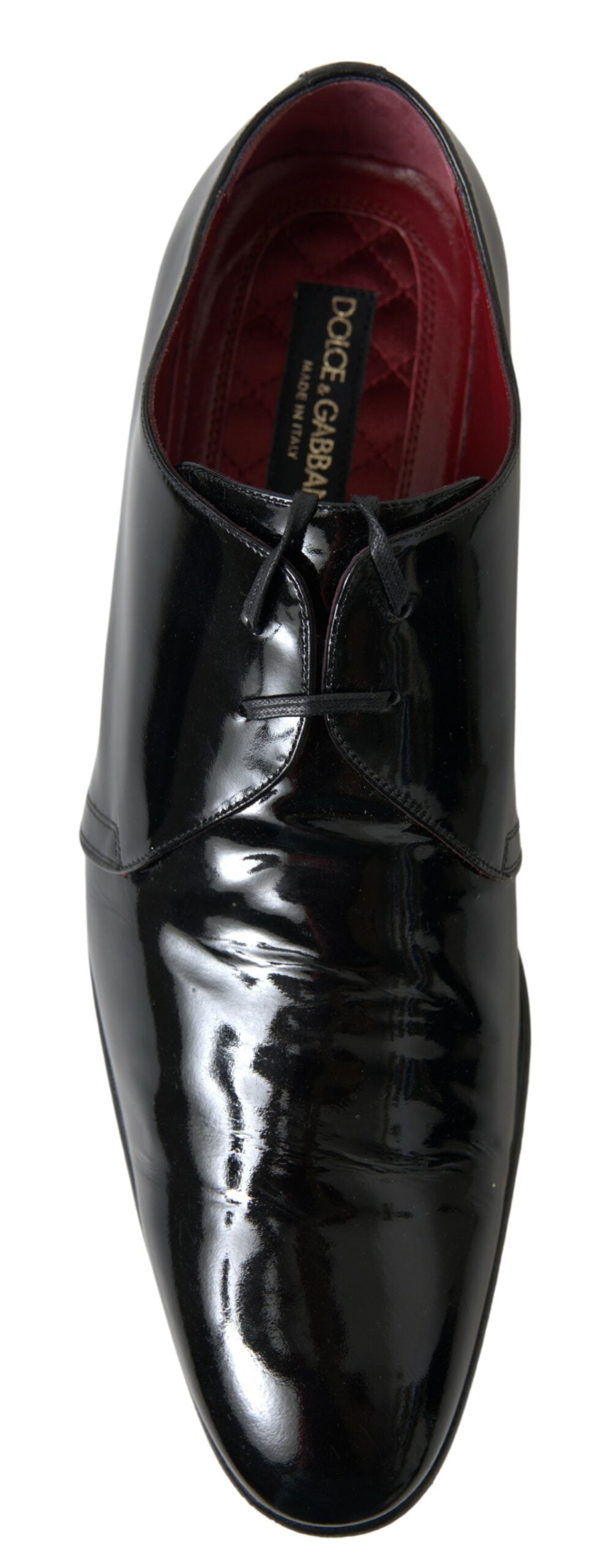 Dolce &amp;amp; Gabbana svarta formella skor i lackskinn