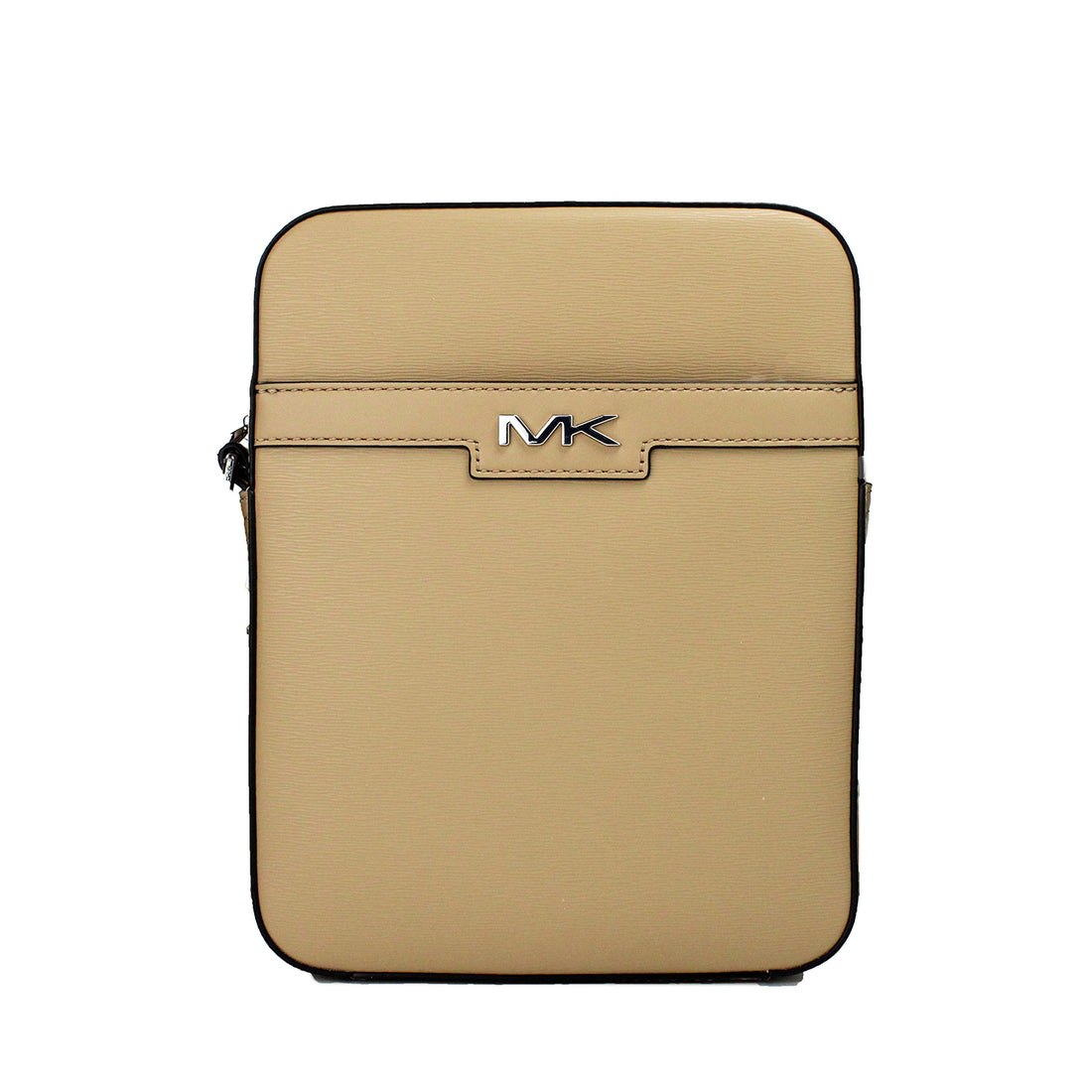 Michael Kors Cooper Medium Camel Crossgrain Läder Flight Axelremsväska
