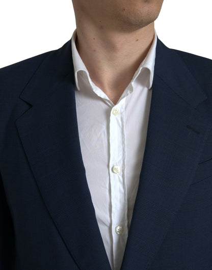 Dolce &amp;amp; Gabbana Blå 2-delad enkelknäppt kostym från SICILIA