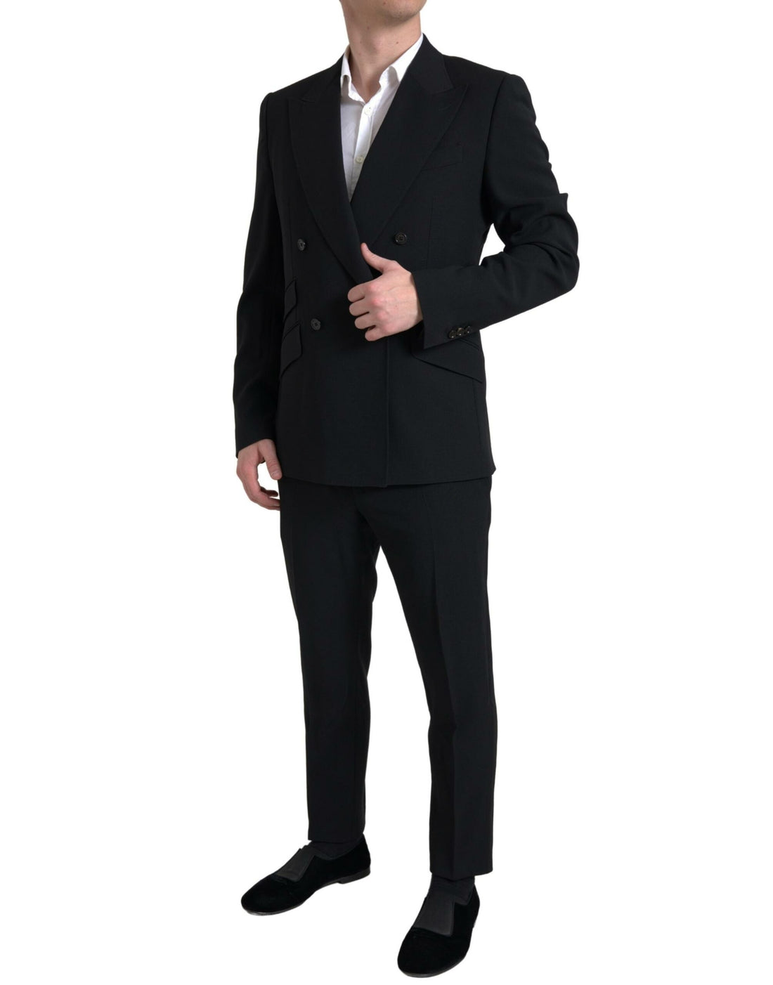 Dolce &amp;amp; Gabbana Svart 2-delad dubbelknäppt kostym från SICILIA