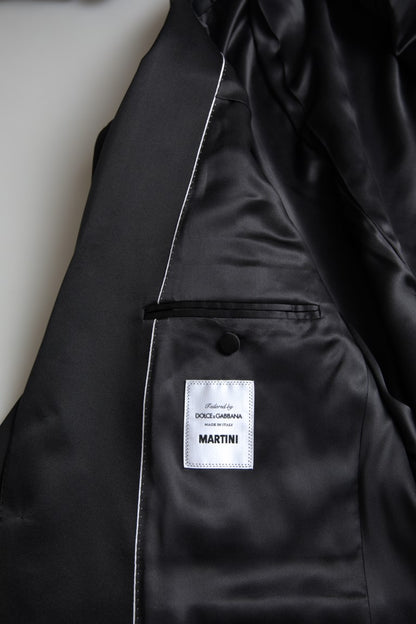 Dolce &amp;amp; Gabbana Svart 2-delad enkelknäppt MARTINI-kostym