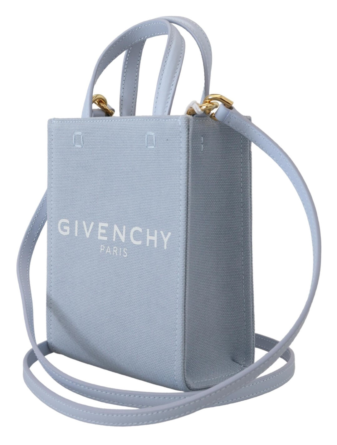 Givenchy Blå Belagd Canvas Vertikal Moln Mini Axelväska