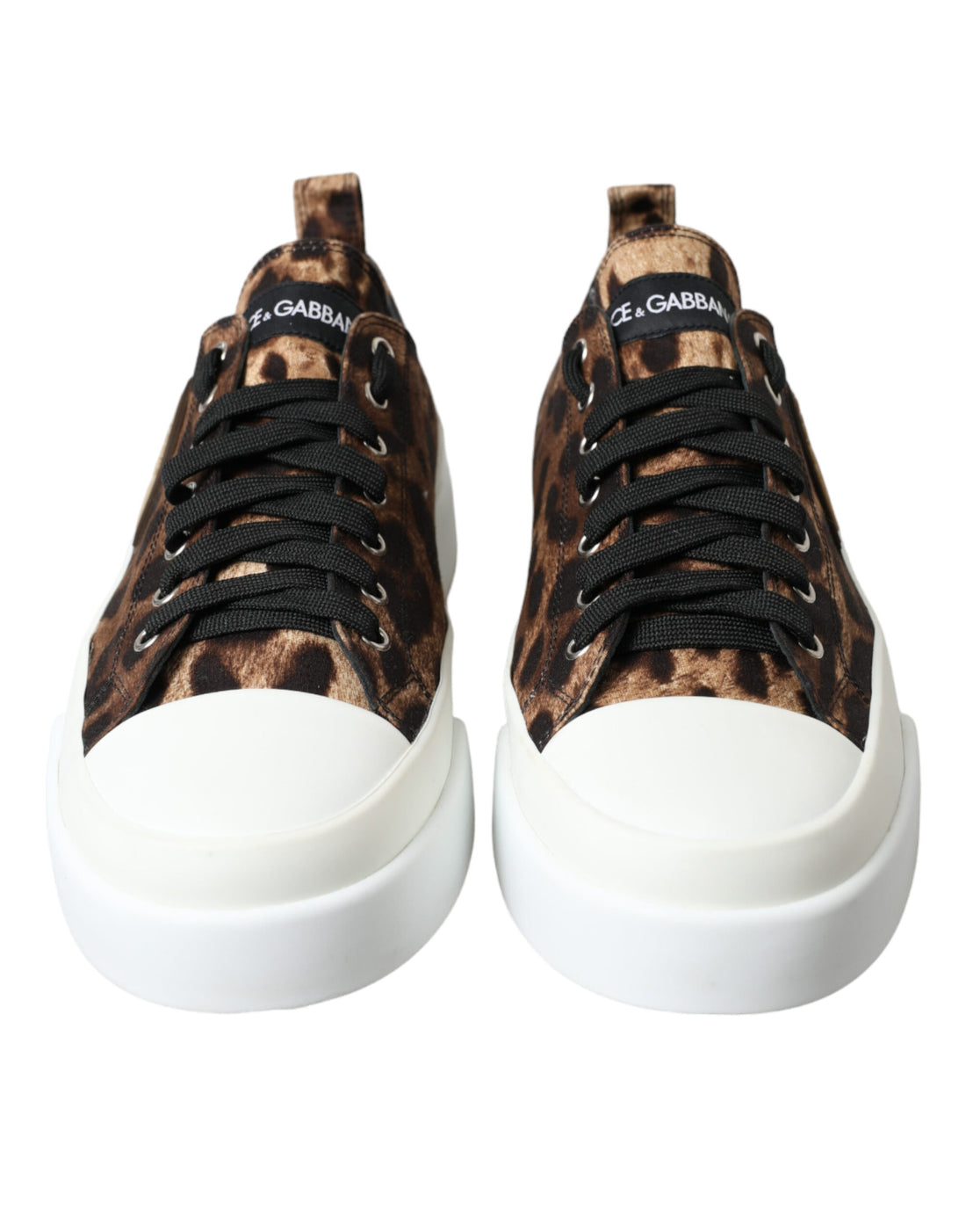 Dolce &amp;amp; Gabbana Bruna Leopard Canvas Sneakers Skor