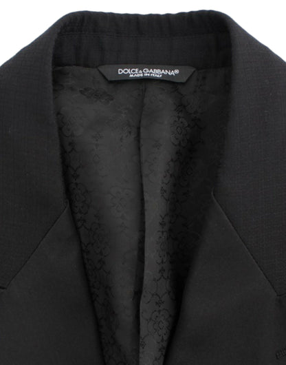 Dolce &amp;amp; Gabbana Svart ull-siden SICILIA kavaj