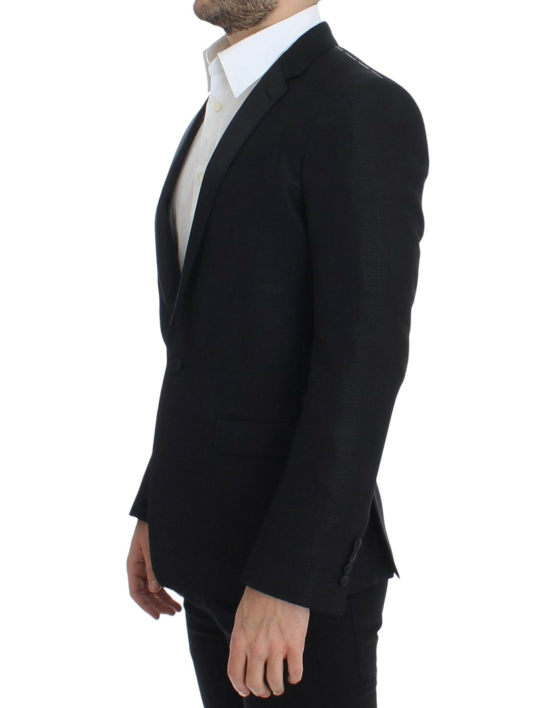 Dolce &amp;amp; Gabbana Svart ull MARTINI smal kavaj