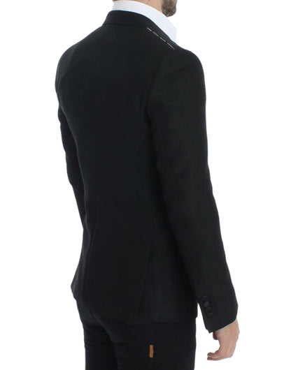 Dolce &amp;amp; Gabbana Svart ull MARTINI smal kavaj