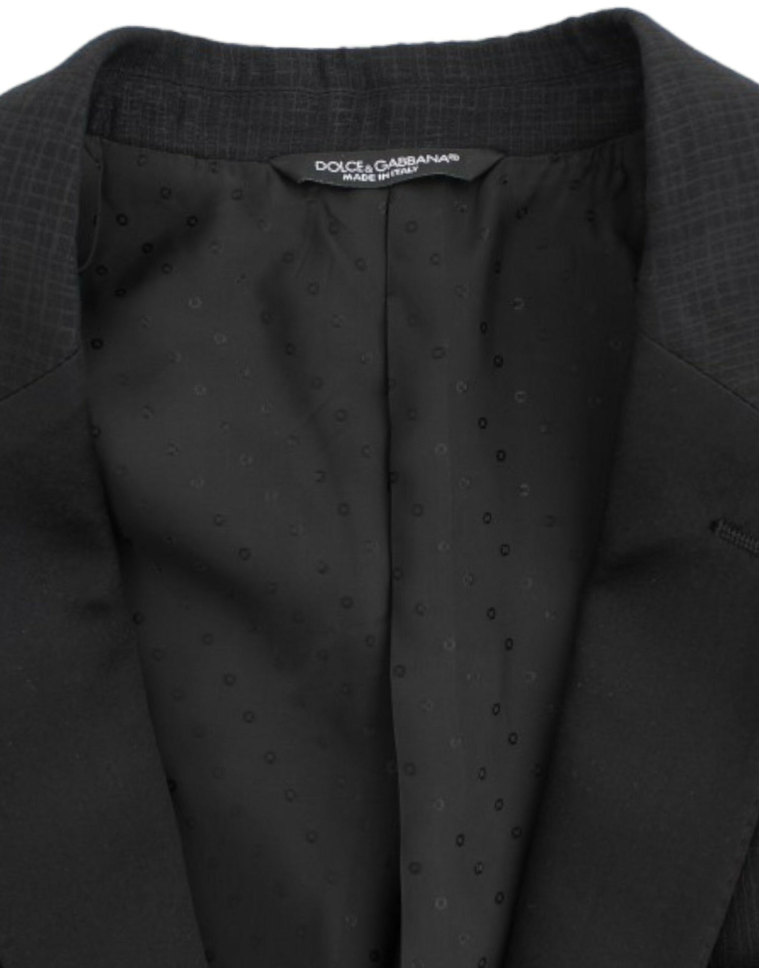Dolce &amp;amp; Gabbana Svart ull MARTINI smal kavaj