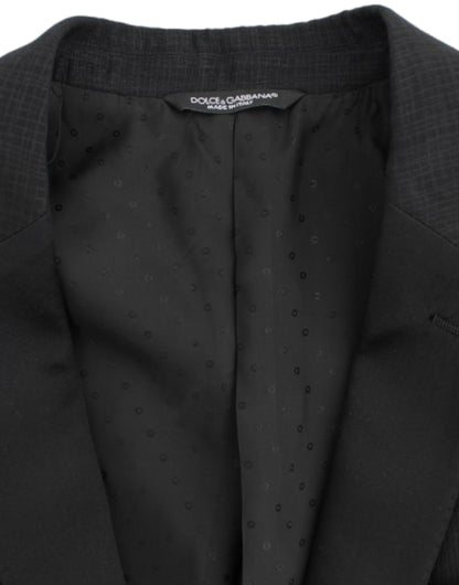 Dolce &amp;amp; Gabbana Svart ull MARTINI smal kavaj