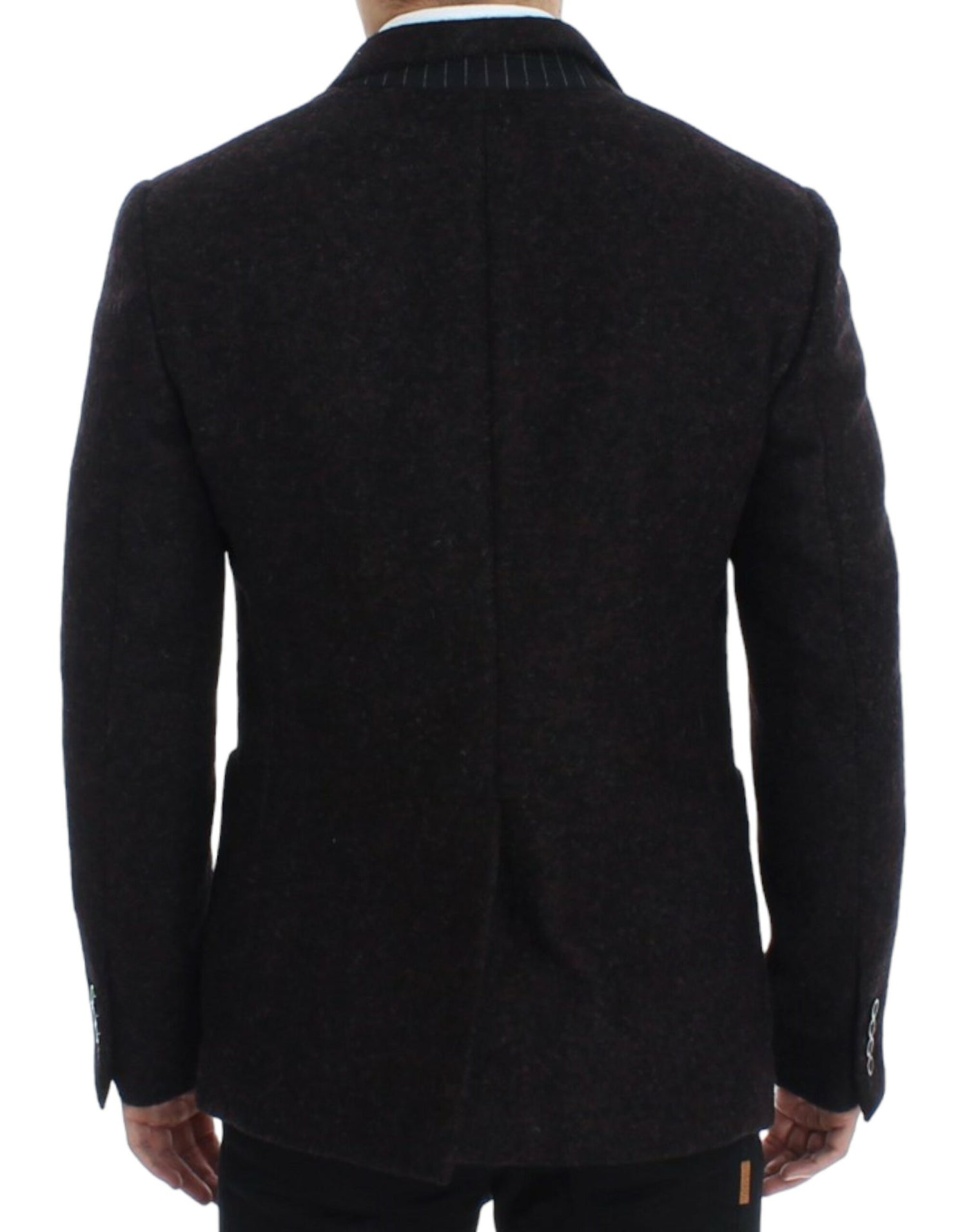 Dolce &amp;amp; Gabbana Bordeaux alpaga blazer med två knappar
