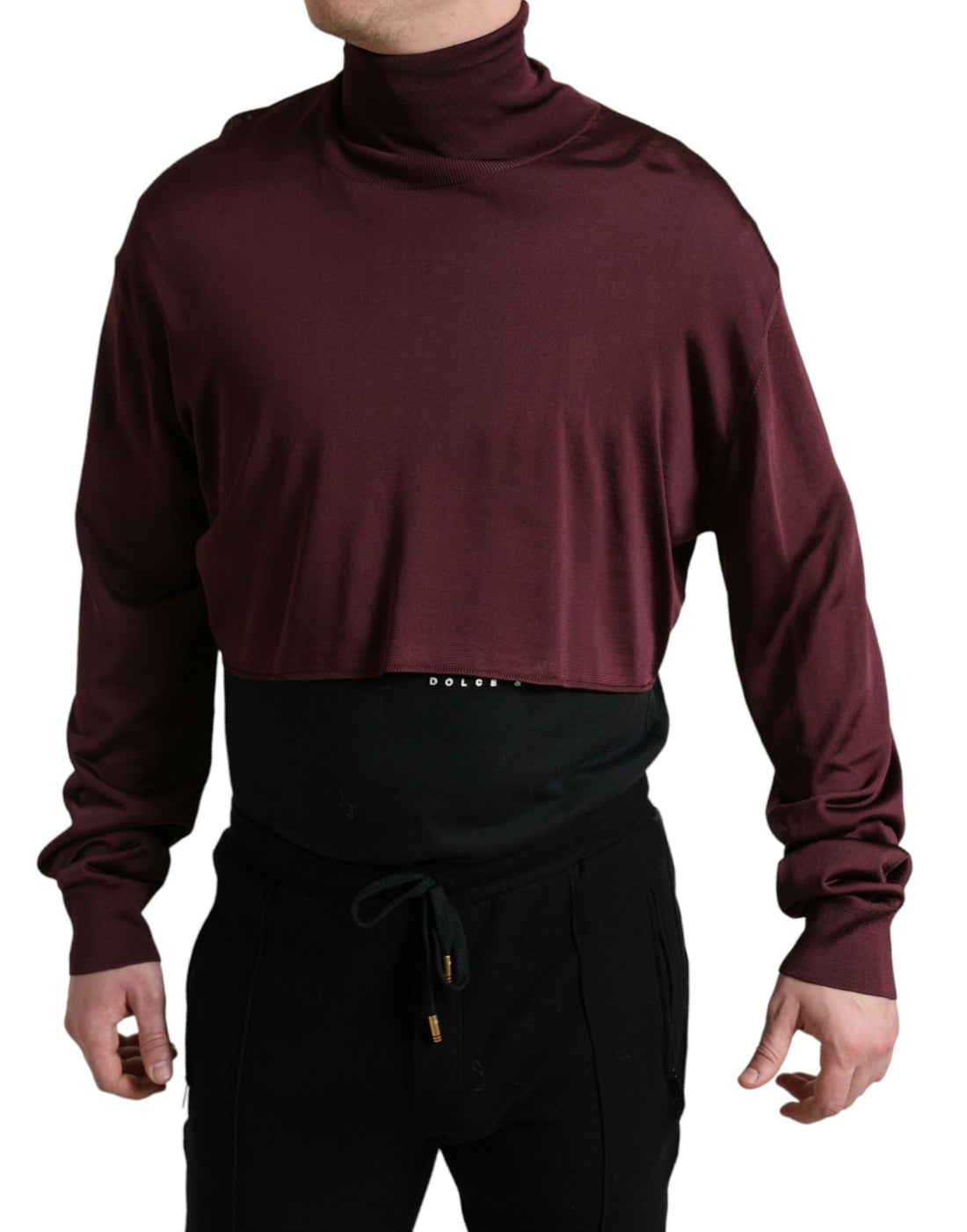 Dolce &amp;amp; Gabbana Rödbrun Viskos Polotröja