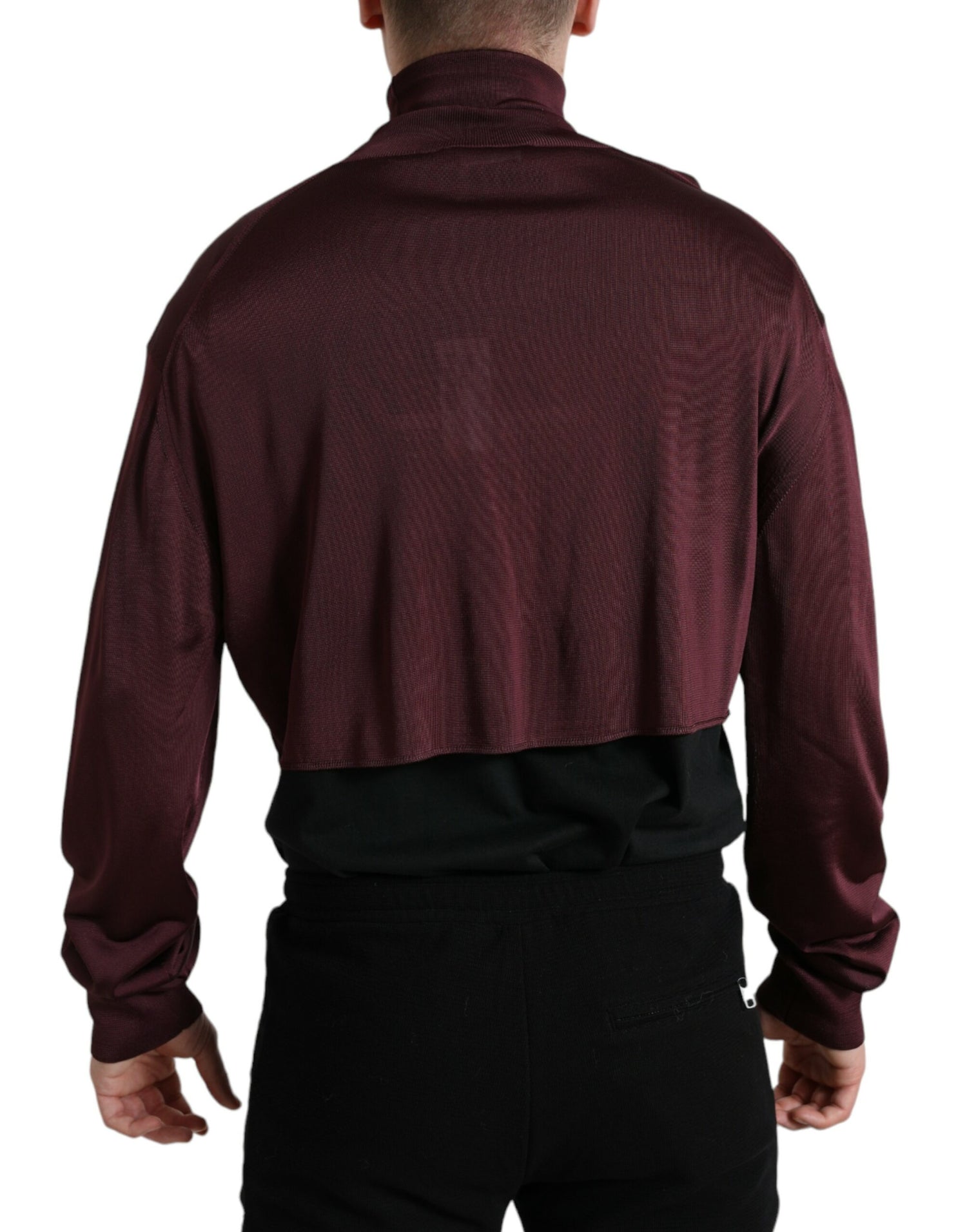 Dolce &amp;amp; Gabbana Rödbrun Viskos Polotröja