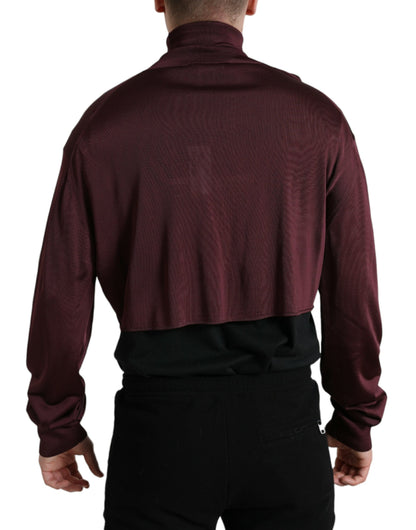 Dolce &amp;amp; Gabbana Rödbrun Viskos Polotröja