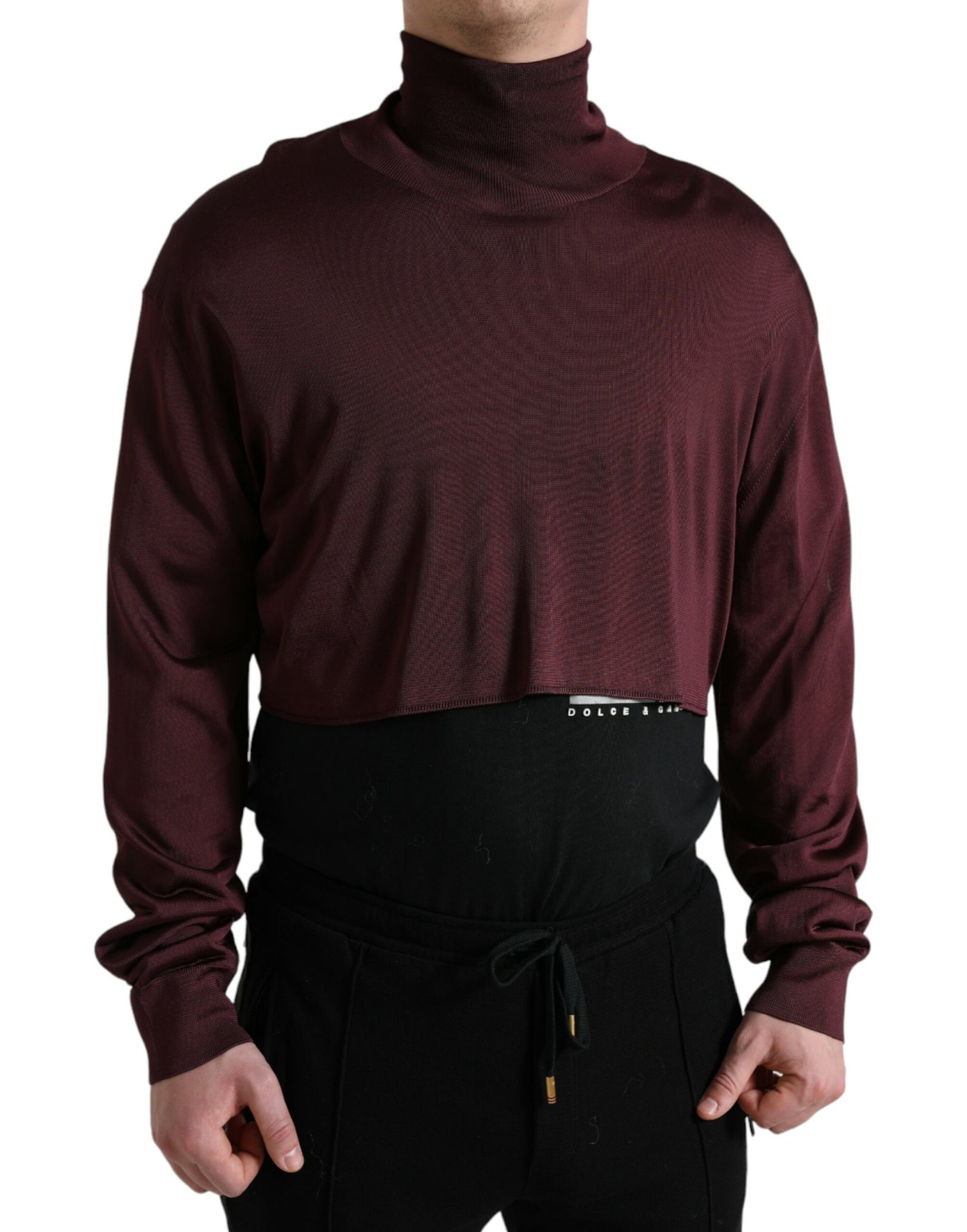 Dolce &amp;amp; Gabbana Rödbrun Viskos Polotröja