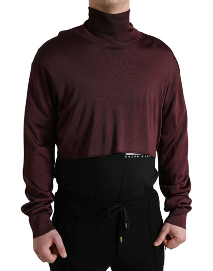 Dolce &amp;amp; Gabbana Rödbrun Viskos Polotröja