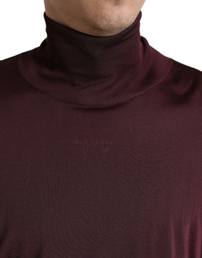 Dolce &amp;amp; Gabbana Rödbrun Viskos Polotröja