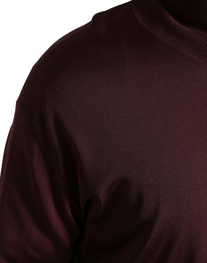 Dolce &amp;amp; Gabbana Rödbrun Viskos Polotröja