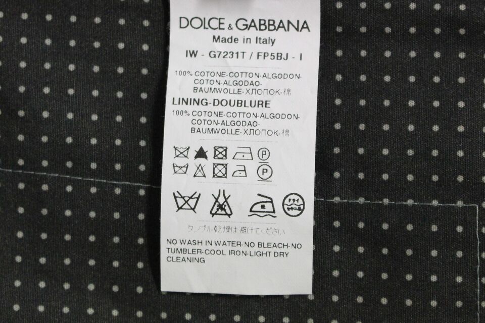 Dolce &amp;amp; Gabbana Grå Polka Dot Klänning Väst Gilet Weste