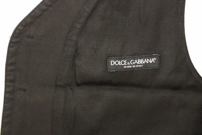 Dolce &amp;amp; Gabbana svart klänningsväst i bomullsblandning