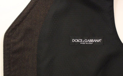 Dolce &amp;amp; Gabbana Brun Klänning Väst i Bomullsblandning