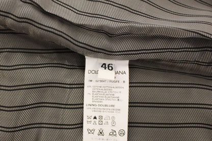 Dolce &amp;amp; Gabbana Grå Bomullsstretchig Klänning Västkavaj