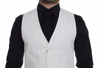 Dolce &amp;amp; Gabbana Vit Kavaj i Bomull och Sidenblandning