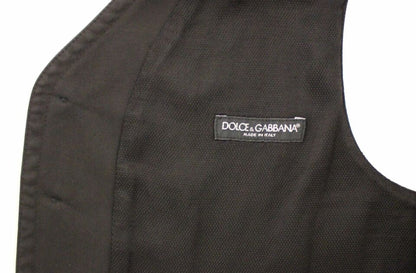 Dolce &amp;amp; Gabbana Svart Bomull Viskos Klänning Väst Kavaj