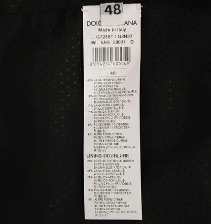 Dolce &amp;amp; Gabbana Grå Wool Blend Väst Gilet Weste