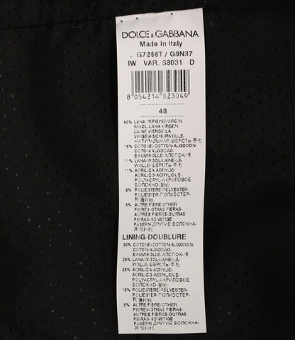 Dolce &amp;amp; Gabbana grå ullblandningslogoväst Gilet Weste