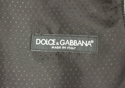Dolce &amp;amp; Gabbana grå ullblandningslogoväst Gilet Weste