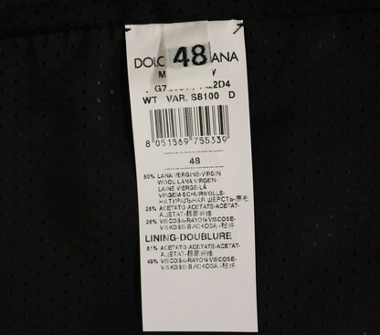Dolce &amp;amp; Gabbana Grå Wool Blend Väst Gilet Weste