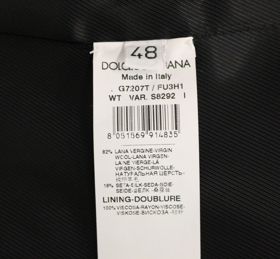 Dolce &amp;amp; Gabbana Grå Ull Sidenklänning Väst Väst