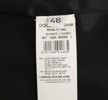 Dolce &amp;amp; Gabbana Grå Ull Sidenklänning Väst Väst