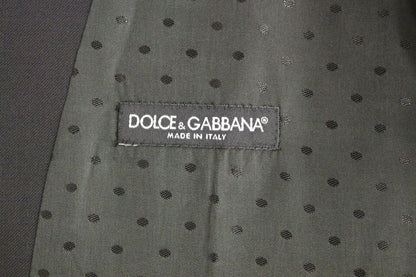 Dolce &amp;amp; Gabbana Svart Ull Formell Klänning Väst Väst