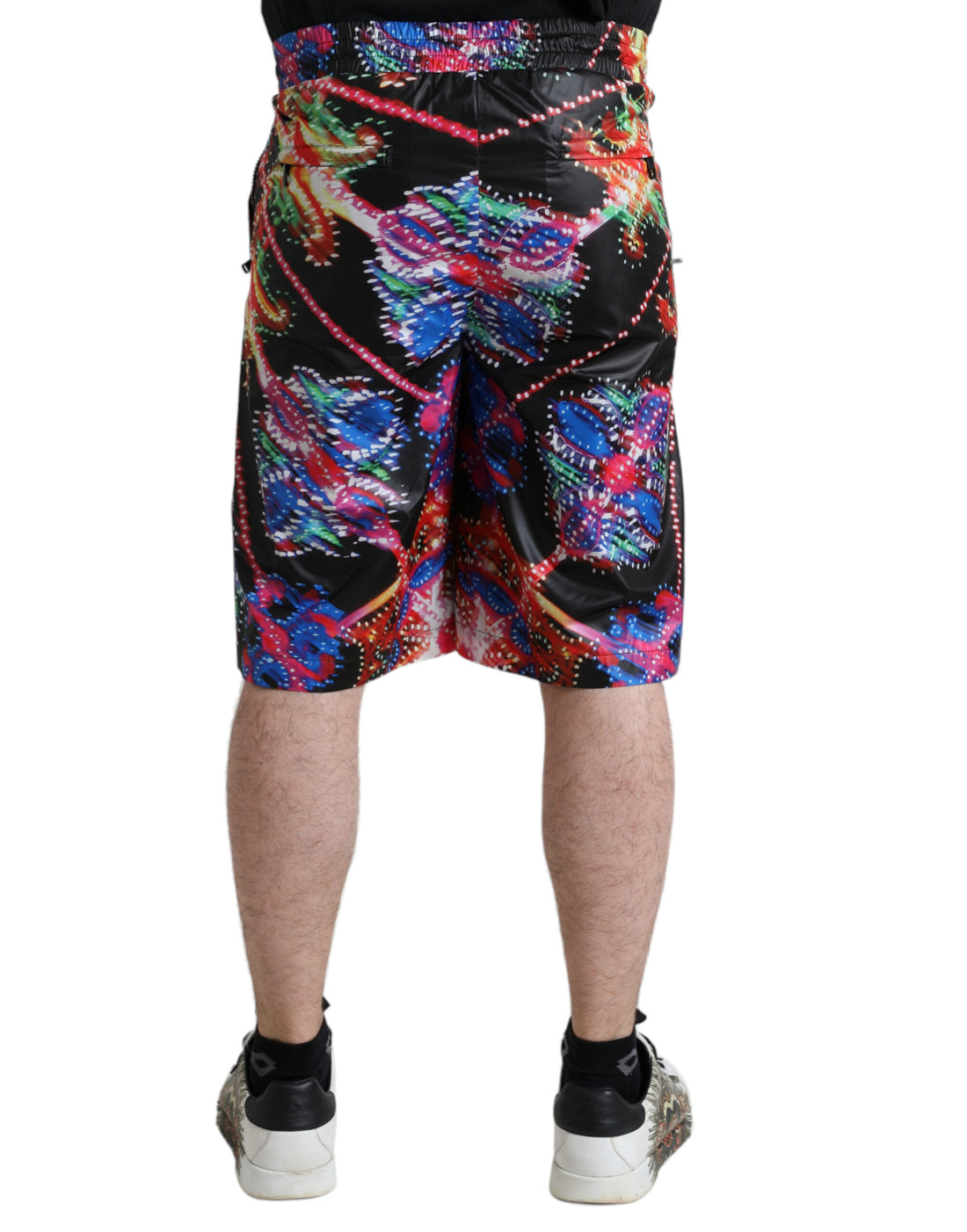 Dolce &amp;amp; Gabbana multicolor armaturtryck herr bermudashorts