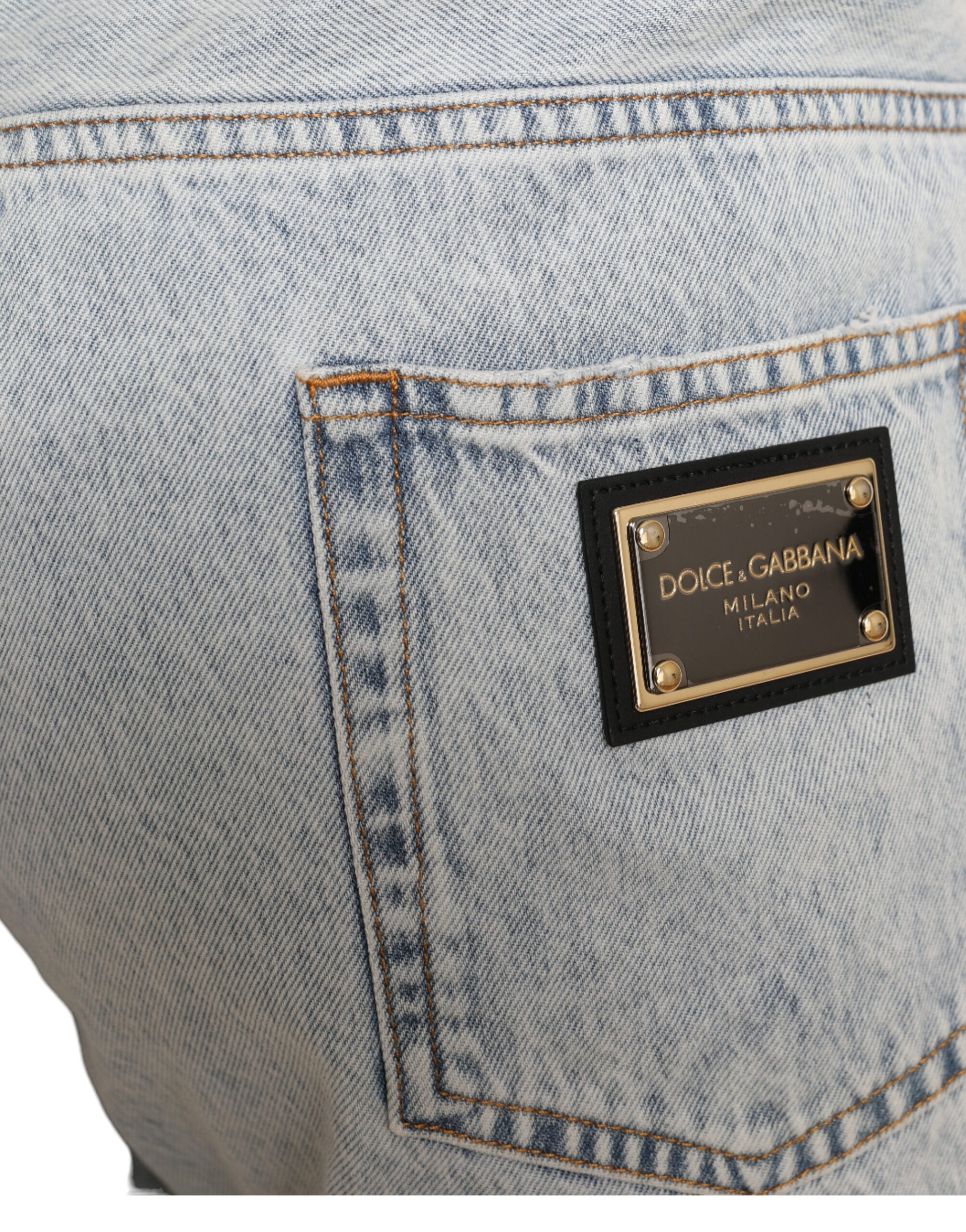 Dolce &amp;amp; Gabbana Flerfärgade Blommiga Jeansbermudashorts