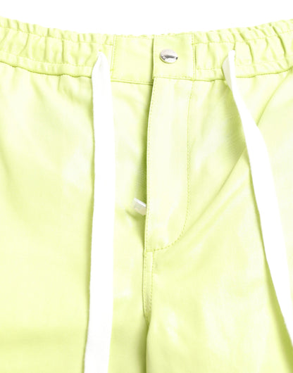 Dolce &amp;amp; Gabbana Ljusgröna Bomull Herr Cargo Bermudashorts